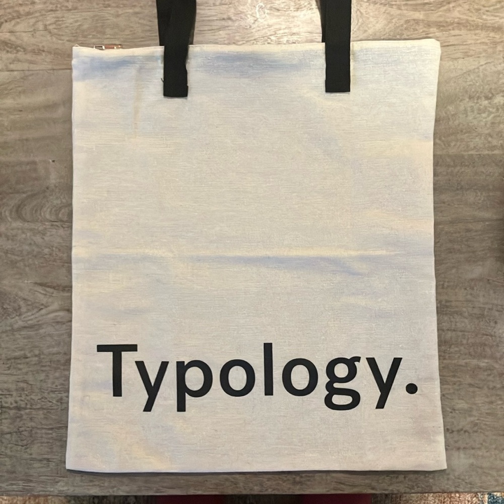 Typology zipper tote